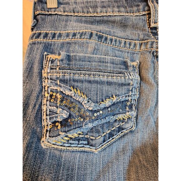 BKE Denim Women's Bootcut Payton Size 29 Embroidery Sequin - Picture 2 of 15